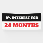 Bannière personnalisée pour les intérêts de prêt (Horizontal)