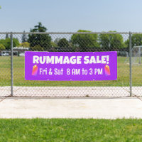 Bannière personnalisée pour vente de bric-à-brac