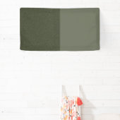 Bannière personnalisée texturée verte de mousse fr (Insitu)