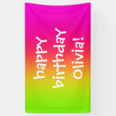 Bannière personnalisée Tutti Frutti Gradient (Vertical)