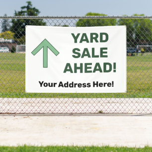 Bannière personnalisée VENTE DE JARDIN À VENIR
