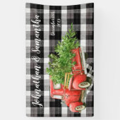 Bannière personnalisée XMAS 3'x 5' Plaid contre Bu (Vertical)