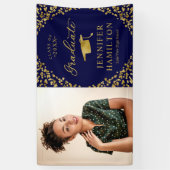 Bannière photo Blue Gold moderne (Vertical)