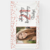 Bannière photo Chic 21e anniversaire Rose Parties  (Vertical)