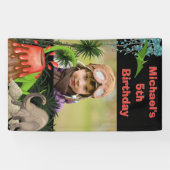 Bannière photo d'anniversaire des garçons du volca (Horizontal)