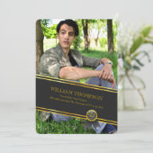 Bannière photo de diplôme Faire-part (Debout devant)