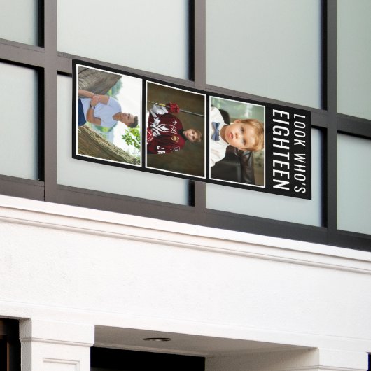 Bannière photo du 18e anniversaire (Bâtiment extérieur)