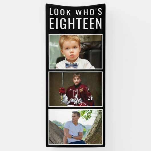 Bannière photo du 18e anniversaire (Vertical)