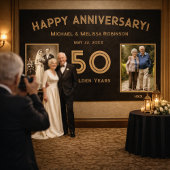 Bannière photo du 50e anniversaire du Mariage Blac