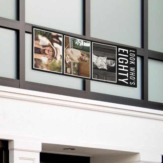 Bannière photo du 80e anniversaire (Bâtiment extérieur)