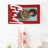 Bannière photo Grad en rouge gris tendance (En situation)