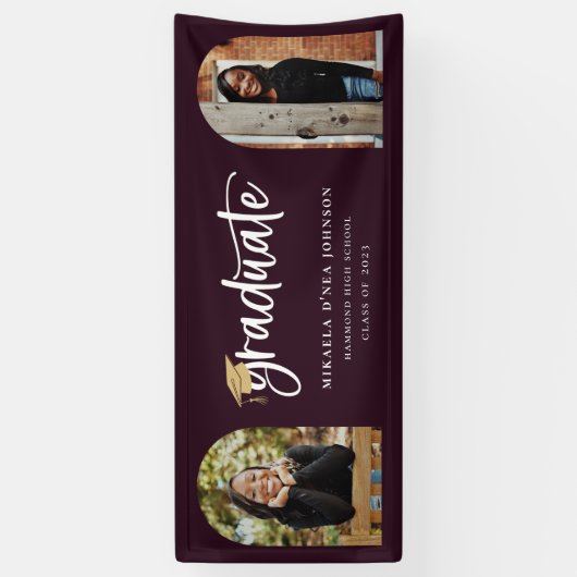 Bannière photo Jouer Script Graduation (Vertical)