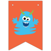 Bannière photo mensuelle petit monstre 1er anniver (Deuxième drapeau)