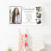 Bannière photo noire et blanche pour les diplômés (En situation)