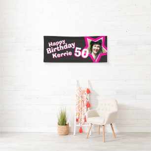 Bannière photo personnalisée 50e anniversaire