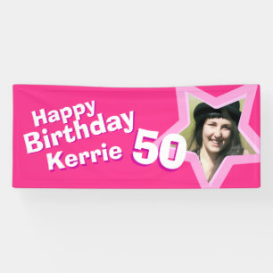 Bannière photo personnalisée 50e anniversaire