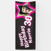 Bannière photo personnalisée pour 30e anniversaire (Vertical)