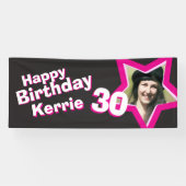Bannière photo personnalisée pour 30e anniversaire (Horizontal)
