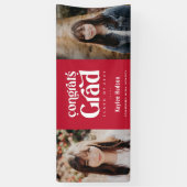 Bannière photo Retro Type Graduation Party (Vertical)