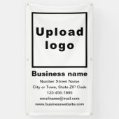 Bannière Portrait Blanc de Marque Commerciale (Vertical)