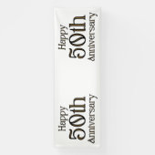 Bannière pour 50e anniversaire vinyle 4x12 (Verticale)