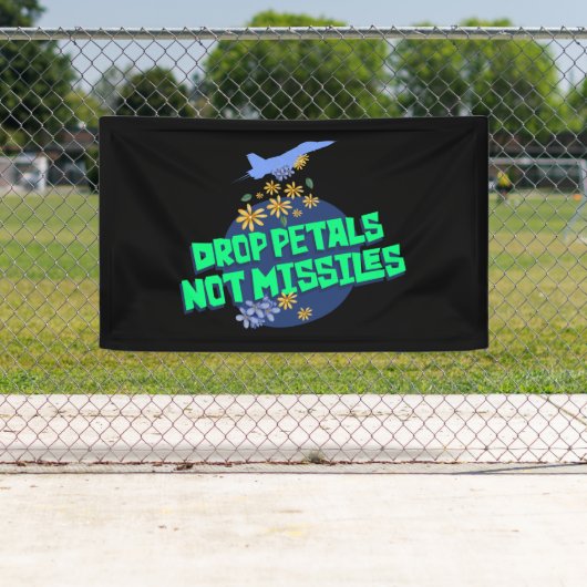 bannière pour arrêter la guerre (En situation)