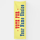 Bannière pour candidat aux élections (Vertical)