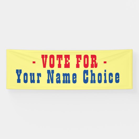 Bannière pour candidat aux élections (Horizontal)