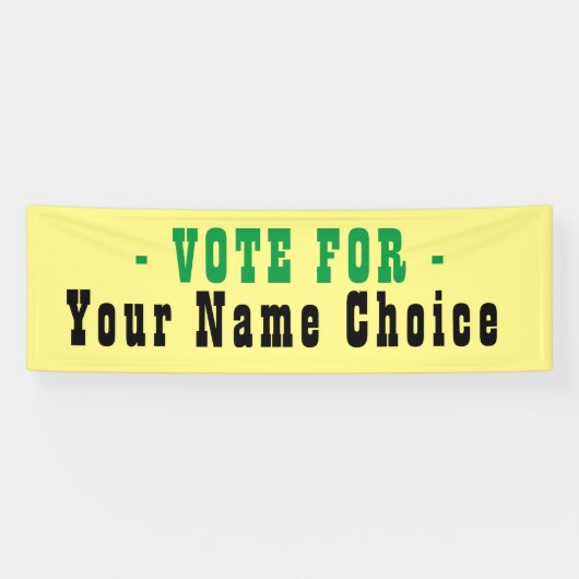 Bannière pour candidat aux élections (Horizontal)