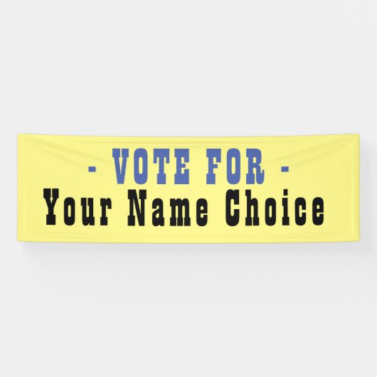 Bannière pour candidat aux élections (Horizontal)