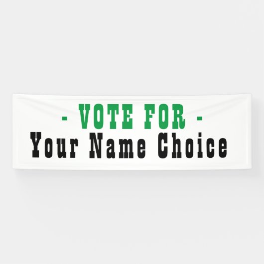 Bannière pour candidat aux élections (Horizontal)
