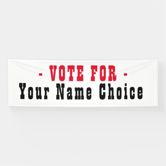 Bannière pour candidat aux élections (Horizontal)