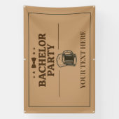 Bannière pour enterrement de vie de garçon Mug à b (Verticale)
