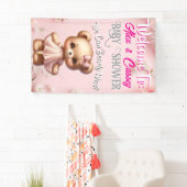 Bannière pour la fête prénatale de l'Ourse Fille (En situation)