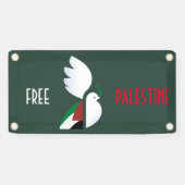 Bannière pour la Palestine libre – Sensibilisation (Horizontal)