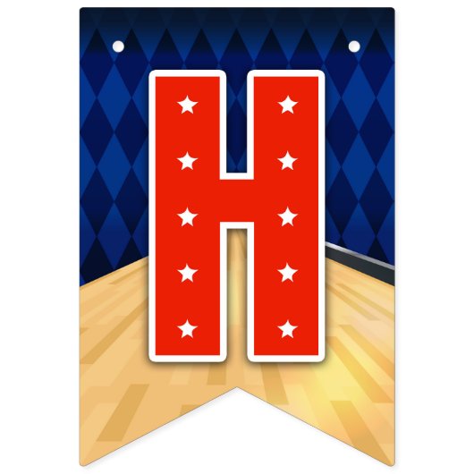 Bannière pour l'anniversaire de Bowling - Drapeaux (Deuxième drapeau)