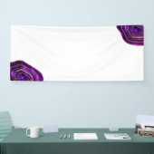 Bannière pourpre de parties scintillantes de (Salon professionnel)