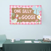 Bannière Premier Anniversaire Bébé Fille Une Oie I (Salon professionnel)