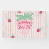 Bannière Premier Anniversaire Fraise Berry (Horizontal)