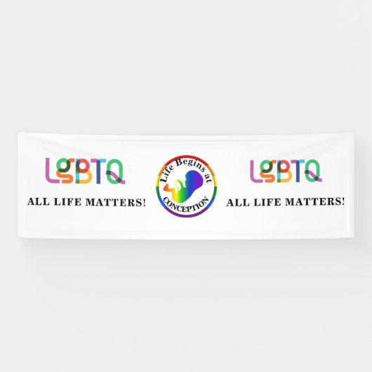 Bannière Pro-Vie LGBTQ+ (Horizontal)