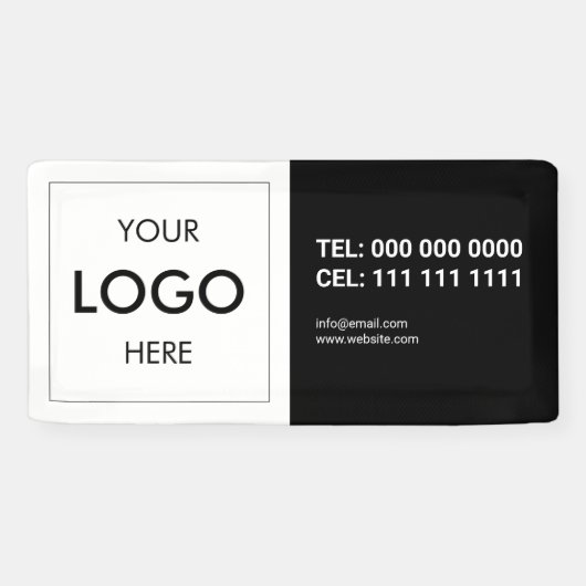 Bannière professionnelle Logo Moderne (Horizontal)