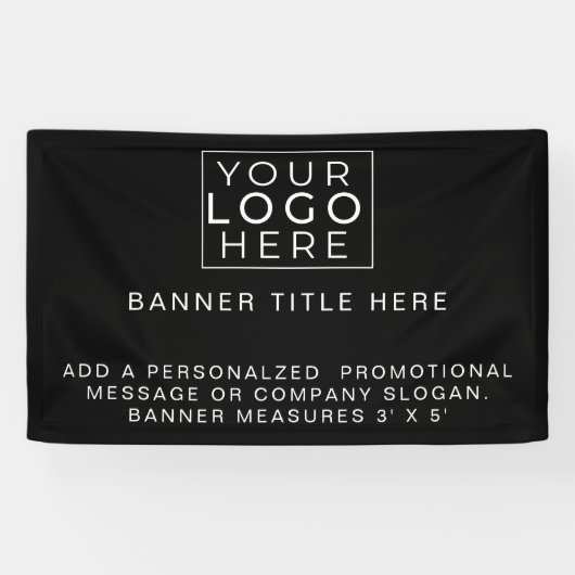 Bannière Professionnelle Vinyl Design Personnalisé (Horizontal)