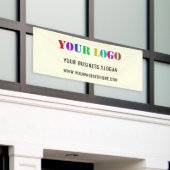 Bannière promotionnelle du logo de l'entreprise -  (Bâtiment extérieur)