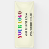 Bannière promotionnelle du logo de l'entreprise -  (Vertical)