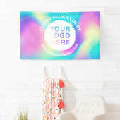 Bannière promotionnelle du logo de votre entrepris (En situation)