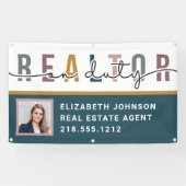 Bannière promotionnelle d'un agent immobilier mode (Horizontal)