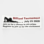 Bannière promotionnelle pour tournoi de billard Sn (Horizontal)