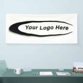 Bannière propre uni blanc - propre couleur (Salon professionnel)