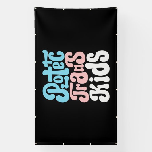 Bannière Protéger les enfants trans (Verticale)