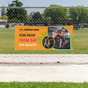 Bannière publicitaire personnalisée pour salle de